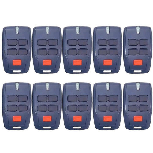 10 telecomandi a 4 pulsanti 433 MHz con codice rolling per porte da garage e cancelli, compatibili con BFT MITTO 2 MITTO 4