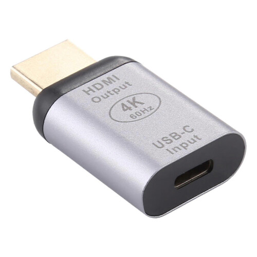 Konwerter USB-C żeński na HDMI męski, stop aluminium, typ C