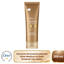 Dove Summer Revived Tanning Lotion 200ml, Medium to Dark Sunkissed Glow