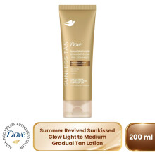 Dove Summer Revived Tanning Lotion 200ml, Light to Medium Sunkissed Glow