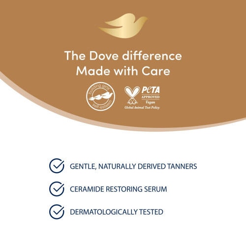 Dove Dove Visible Glow Self-Tan Lotion Nourishing Care Light to Medium Skin, 6x400ml 1