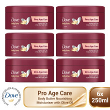 Dove Body Love Pro Age Body Butter Nourishing Moisturiser 250ml 6 Pack