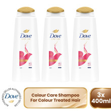 Dove Ultra Care Shampoo - Colour Care 3x400 ml, Bio Restore Technology