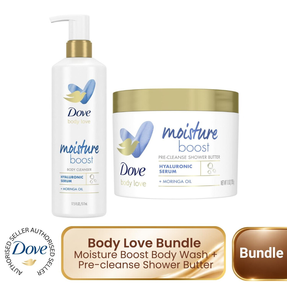 Dove Body Love Bundle Moisture Boost Body Wash + Moisture Boost Shower Butter