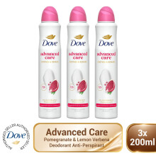 Dove Anti-perspirant Deodorant Go Fresh Pomegranate 72H Protection 3x200ml