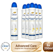 Dove Advanced Care Anti-perspirant Deodorant Original 72H Protection 6x200ml