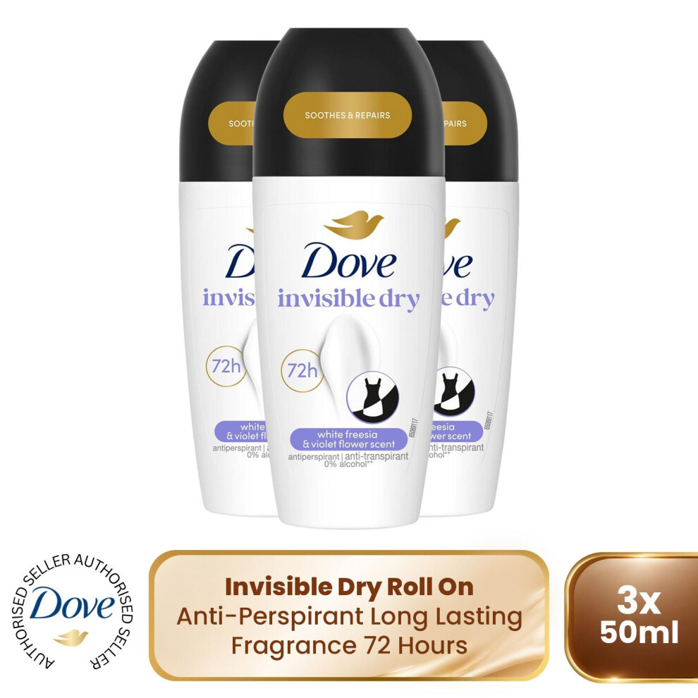 Dove Advanced Care Anti-Perspirant Roll On Invisible Dry 50Ml - Image 12