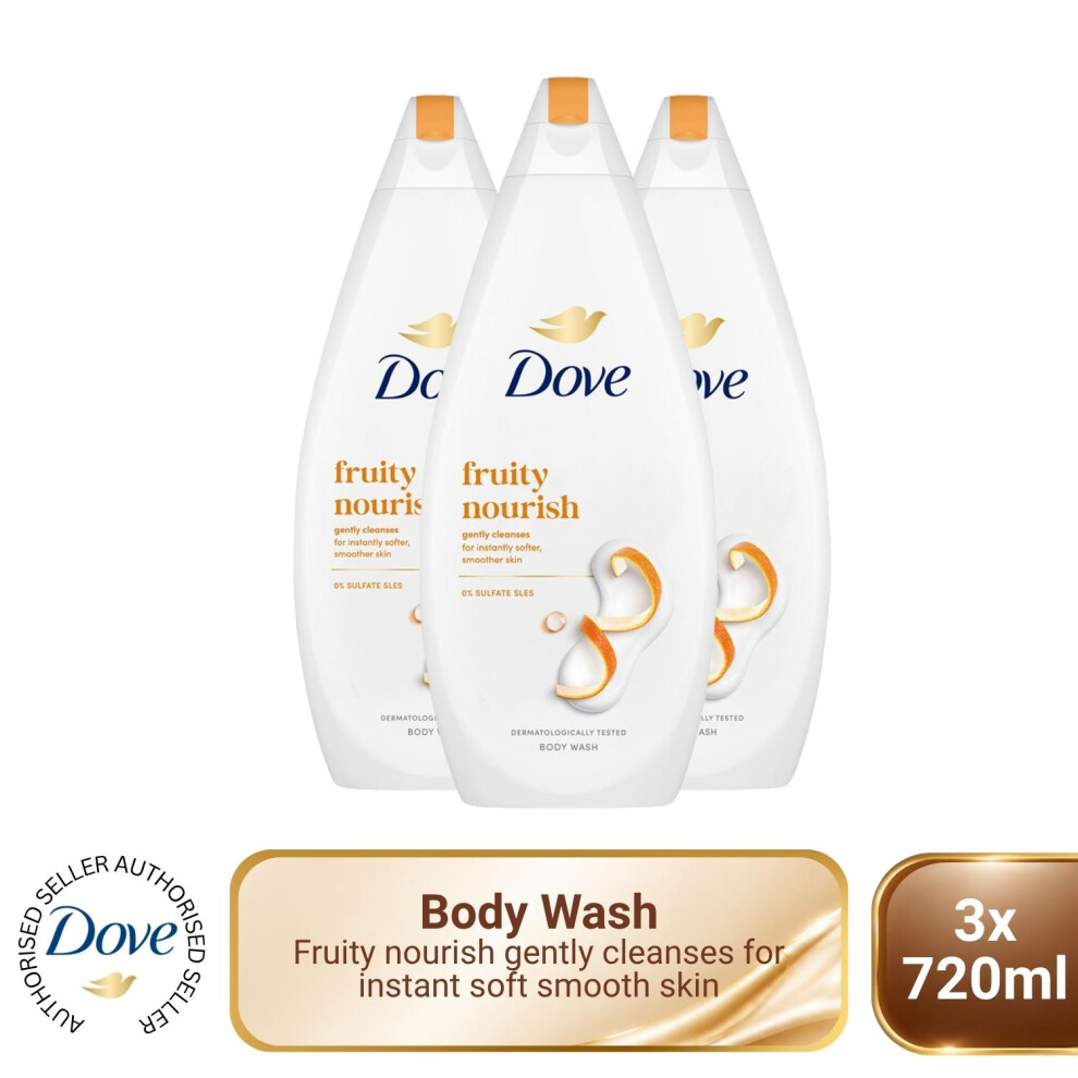 Dove Caring Bath Fruity Nourish Bath Soak 720Ml With 0% Sulfate Sles 3 Pack - Image 11