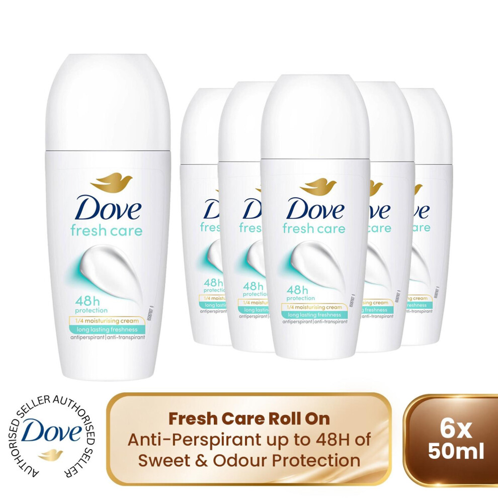 Dove Fresh Roll On Anti-Perspirant up to 48H of Sweat & Odour Protection, 3x50ml - Image 6