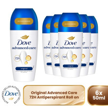 Dove Original Roll On Anti-Perspirant Long Lasting Fragrance 72H, 6x50ml
