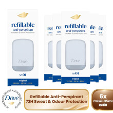 Dove No.1 Original Anti-Perspirant Starter Kit 1x Case, 1x 35ml Refill, 6 Pack