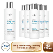 Dove Scalp+ Hair Therapy Soothing Hydration Conditioner 6x250ml Hyaluronic Acid