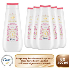 Dove Bridgerton Body Wash - Raspberry Rendezvous Limited Edition, 400ml 6 Pack