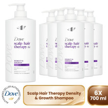Dove Scalp+Hair Therapy Shampoo 6x700ml Density & Growth Amino Complex & Biotin