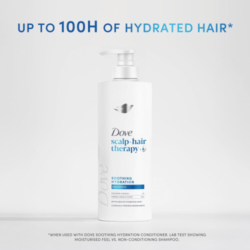 Dove Dove Scalp+Hair Therapy Shampoo, 6x700ml Soothing Hydration Hyaluron-Complex 1