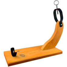 KLACK suporte para presunto em madeira com pegas de aço, 24x40x16,5 cm