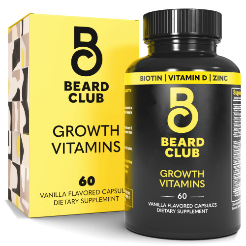 Beard Club - Vitamine per Crescita Barba - Supporta Barba Più Spessa e Piena