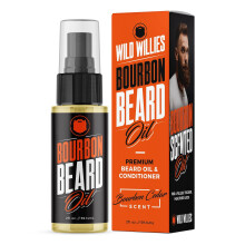 Wild Willies Huile et Après-rasage pour Barbe (Cèdre Bourbon) - Ingrédients Naturels, Bio & Huiles Essentielles