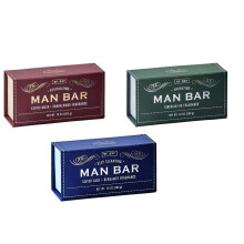 San Francisco Soap Company - Ensemble de 3 Savons pour Hommes - Purifiant (Sauge Argentée & Bergamote), Hydratant (Sapin de Sibérie)