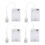 4pcs Battery Pack for 5V LED Transparent USB Light Battery Box Converts USB Lights to Battery-Operated 1