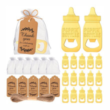 32Pcs Baby Shower Favors for Guests - Baby Bottle Openers with Gift Bags and Tags