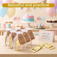 32Pcs Baby Shower Favors for Guests - Baby Bottle Openers with Gift Bags and Tags