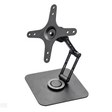 For VESA Mount Interface Height Adjustable Foldable Monitor Stand 360 Rotation 100x100mm Stable Monitor Arm Support