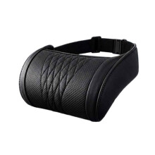 Memory Foam Car Headrest Neck Pillow Ergonomic Auto Neck Cushion Soft Comfortable PU Leather Rest Pillow