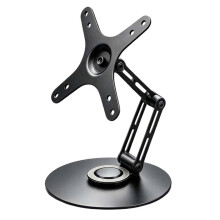 Foldable Monitor Stand 360 Rotation Multi-Angle for VESA 100mmx100mm Heavy Load for 9-18.4 Inch Screen