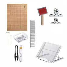 108 Pcs Macrame Board and Pins Kit for Crafting, Bracelet Making, and DIY Projects