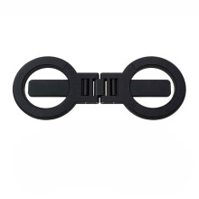 Dual Phone Mount Stand Aluminum Alloy Foldable Portable Dual-Position Desktop Holder for Live Streaming