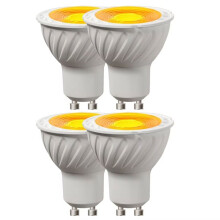 4x LED 10 Spotlight Bulb 85-265V 5W Orange Color Fireplace Light Decorative Light KTV Nightbar Bulb D