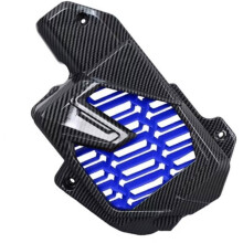 Rejilla Protectora de Radiador de Fibra de Carbono para Motocicleta para PCX ADV160 CLICK VARIO NWG150 Kit de Malla Protectora B