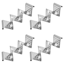 Holders Set of 4, Taco Stand, Taco Holder, Each Can Hold 3 Tortillas, with Easy-Access Handle, Fits Air Fryer and Oven