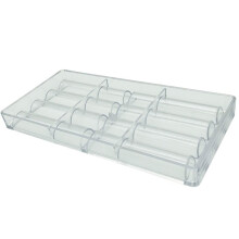Plastics Chocolate Mold for 8-Cavity Long Half-Cylinder Candy and Chocolate Bars