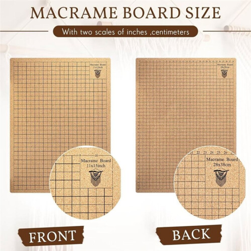 108 Pcs Macrame Board and Pins Kit for Crafting, Bracelet Making, and DIY Projects 2