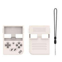 Silicone Protective Case for ANBERNIC RG35XX Handheld Game Console Anti-Scratch Slip Full Cover W/S Lanyard C
