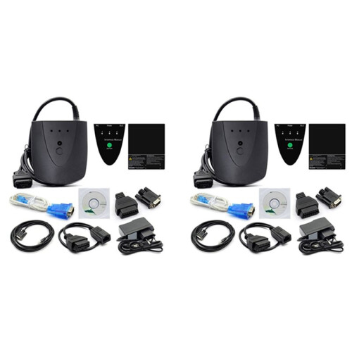 2X V3.104.24 Car Diagnostic Tool Kit with RS232 OBD2 Car Reader for  HDS HIM OBD2 Auto Scanner Code Reader EU Plug