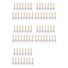 75 Peças de Pincéis de Pintura, Pincel de Nylon, Pincel de Parede Plano, Cerdas Macias com Cabo de Madeira para Pintura DIY, 1,5 Polegada