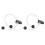 2X Speakers for  GG Game Console Game Gear, Dual-Channel Volume Headphone Board 1