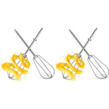 Set mit 4 Ersatz-Schneebesenaufsätzen Aus Edelstahl für Elektrische Handmixer - zum Schlagen Von Eiweiß und Teig