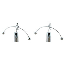2X Große Einbeinige Kleine Eisenmenschen-Balance-Ornament, Desktop-Eisendekoration