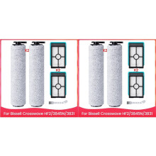 2Conjunto para Crosswave HF2/3845N/3831 Aspirador de Pó Úmido e Seco Rolos de Escova Filtros HEPA Conjunto de Acessórios