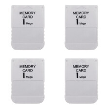 4X for 1 Mega Memory Card for PS1 PS One for 1 Game Console Save Game Data Saving Progress 1MB Memory Card