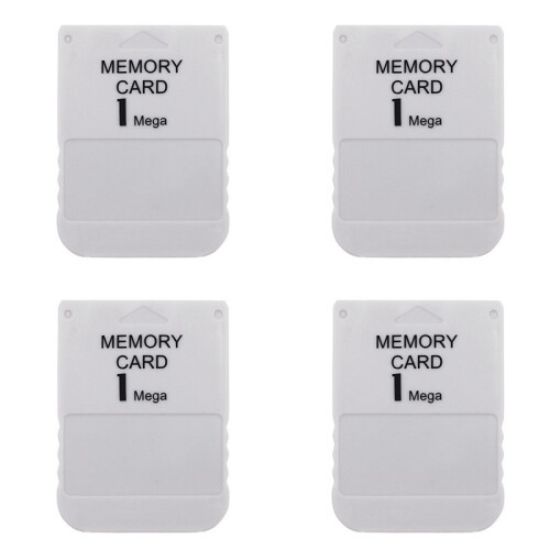 4X for 1 Mega Memory Card for PS1 PS One for  1 Game Console Save Game Data Saving Progress 1MB Memory Card