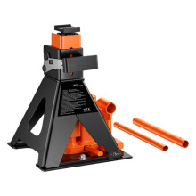 Hydraulischer Flaschenheber 2 in 1 mit Unterstellbock - DUOKU - QJD-ZJ02A - 3 t - 273-537 mm - Verbreiterter Fuß