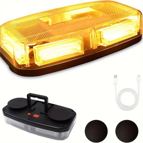 Multifunction Magnetic Flashing Warning Light Portable Work Lamp Rechargeable Mobile Emergency LED Torch Light