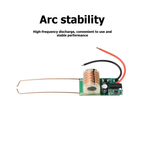 3.7V to 15KV Step- Module, 30-Meter Remote-Controlled Arc Generator, Boost Coil, High-Voltage Module 1