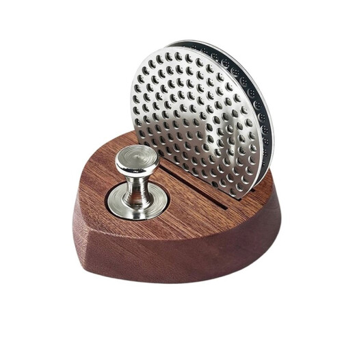 Espresso Puck Screen Grinding Handle & Storage Rack ,Espresso Puck Screen with Magnetic Pickup Tool