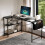 Living And Home L-Shaped Office Desk with Storage Bag 2
